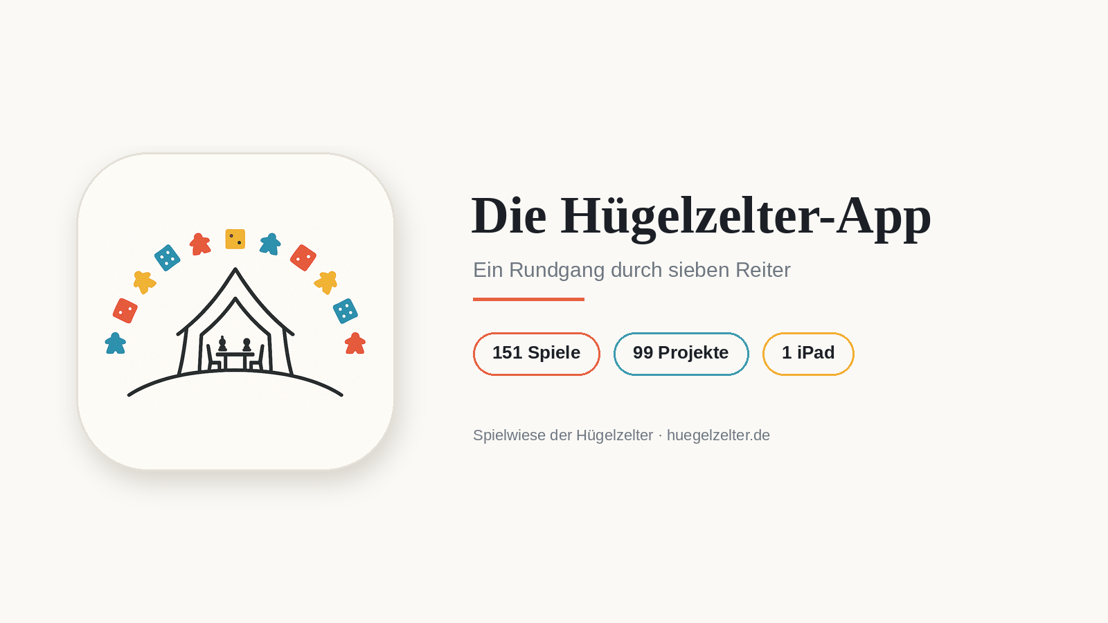 Die Hügelzelter-App im Rundgang